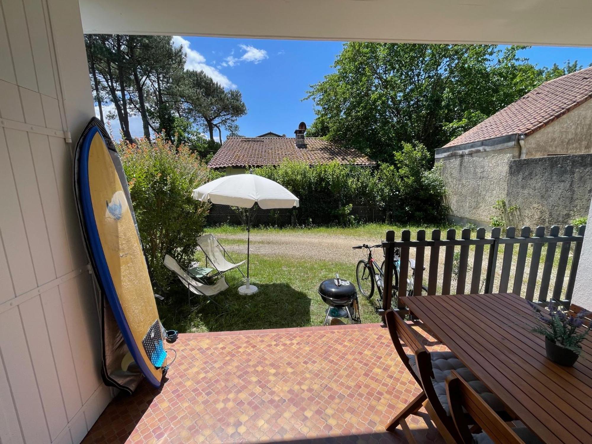 Appartement Avec Chambre, Terrasse Et Jardinet Proche Plage, Foret Pins, Piste Cyclable, Lac 米尼赞海滩 外观 照片