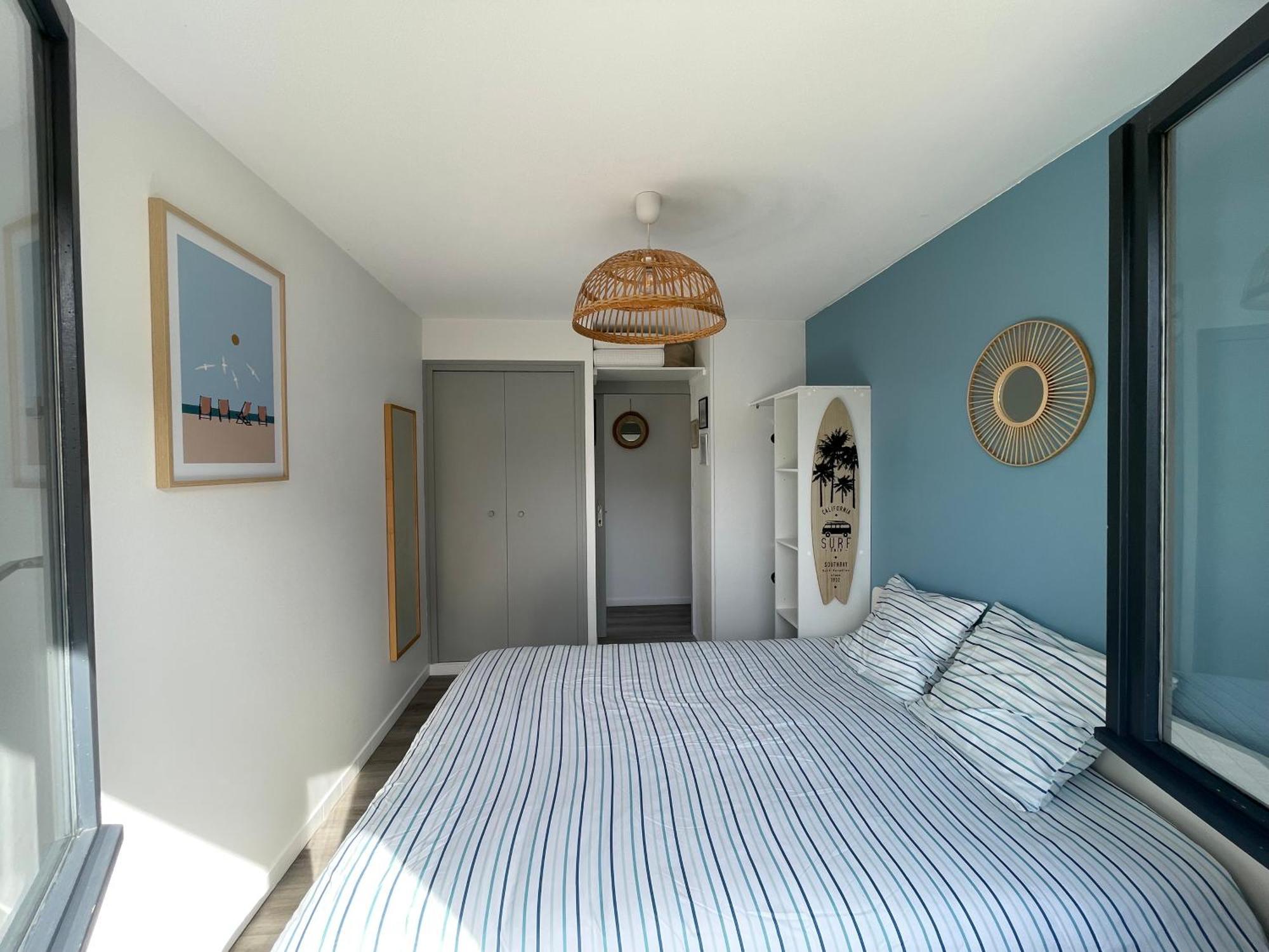 Appartement Avec Chambre, Terrasse Et Jardinet Proche Plage, Foret Pins, Piste Cyclable, Lac 米尼赞海滩 外观 照片
