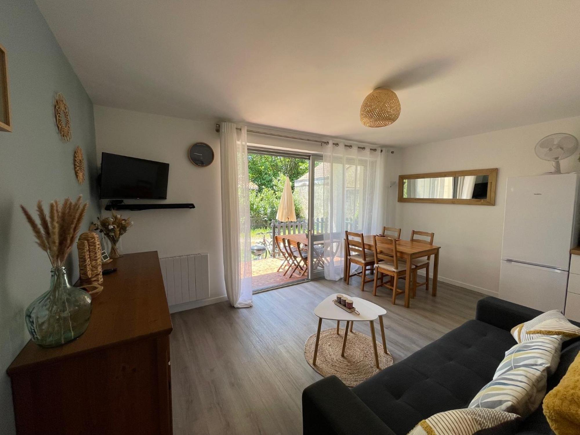 Appartement Avec Chambre, Terrasse Et Jardinet Proche Plage, Foret Pins, Piste Cyclable, Lac 米尼赞海滩 外观 照片